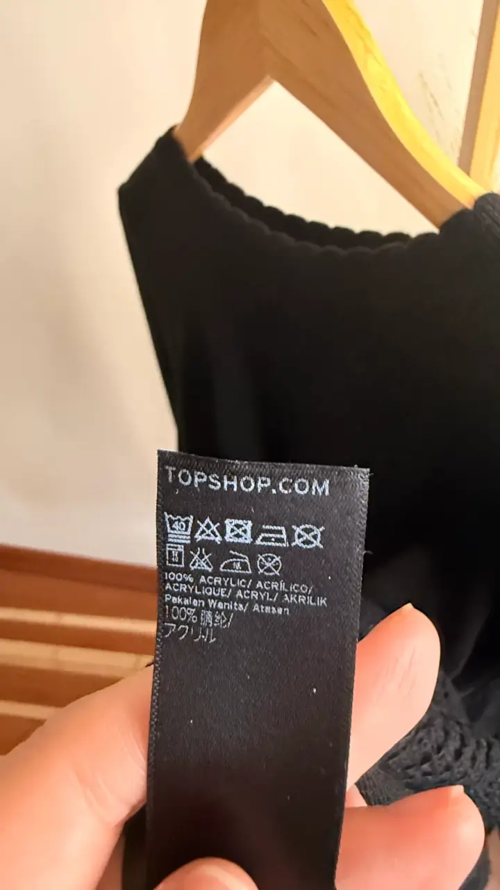 Suéter negro de punto Topshop con detalles calados - 4