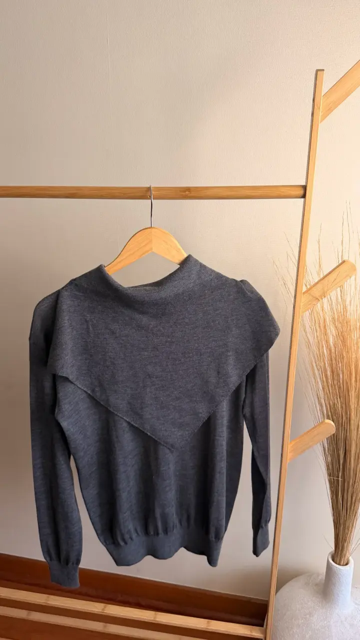 Suéter gris con cierre Alexander Wang - 2