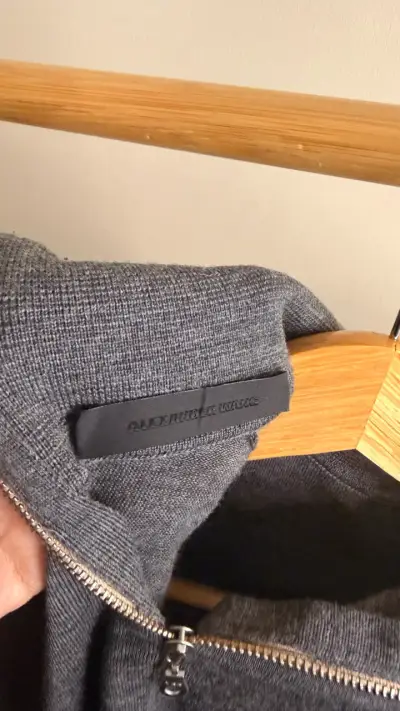 Suéter gris con cierre Alexander Wang - miniatura 4