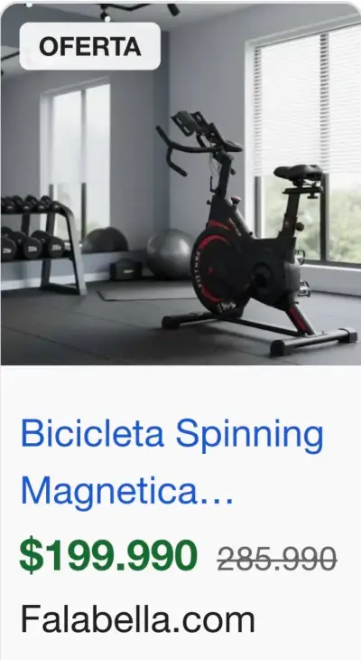 Bicicleta de Spinning Magnética con Monitor - miniatura 1