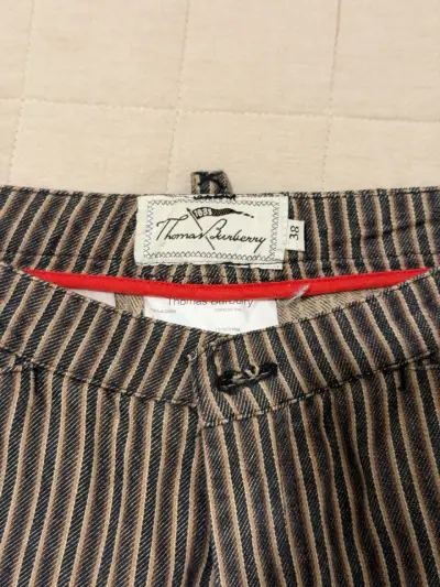 Pantalones a rayas Thomas Burberry talla 38 - miniatura 2