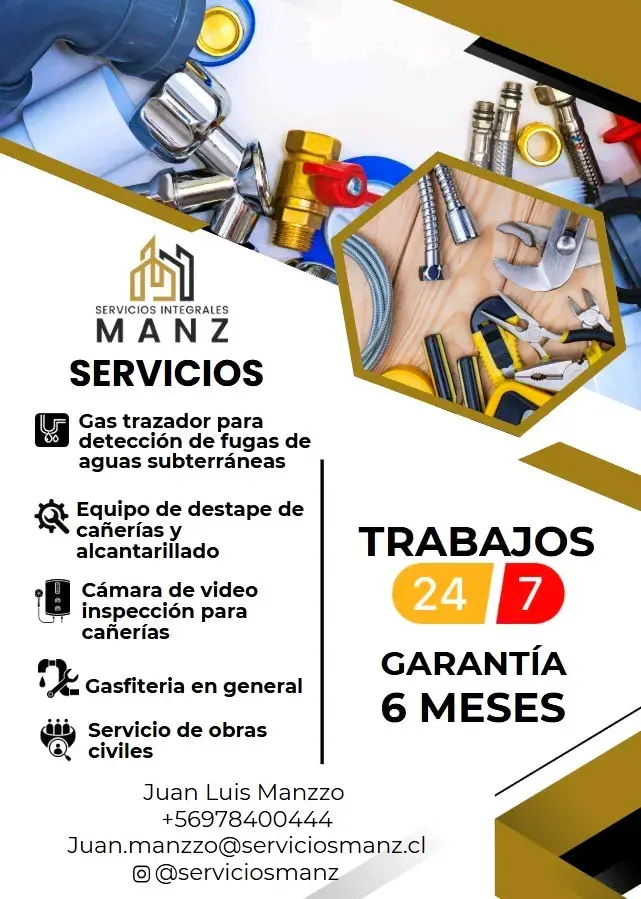 Servicios de gasfitería y detección de fugas