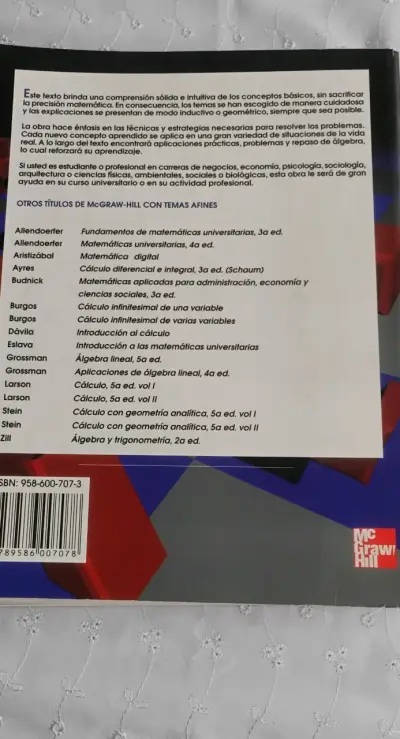 Libro Cálculo para Administración Sexta Edición - miniatura 2