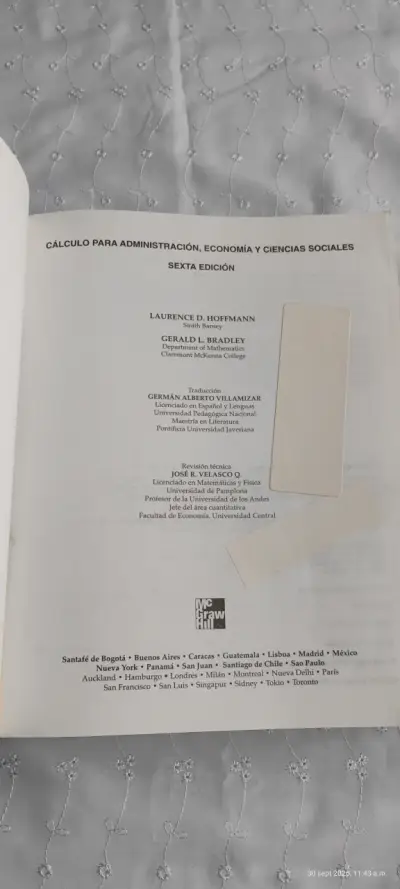 Libro Cálculo para Administración Sexta Edición - miniatura 5