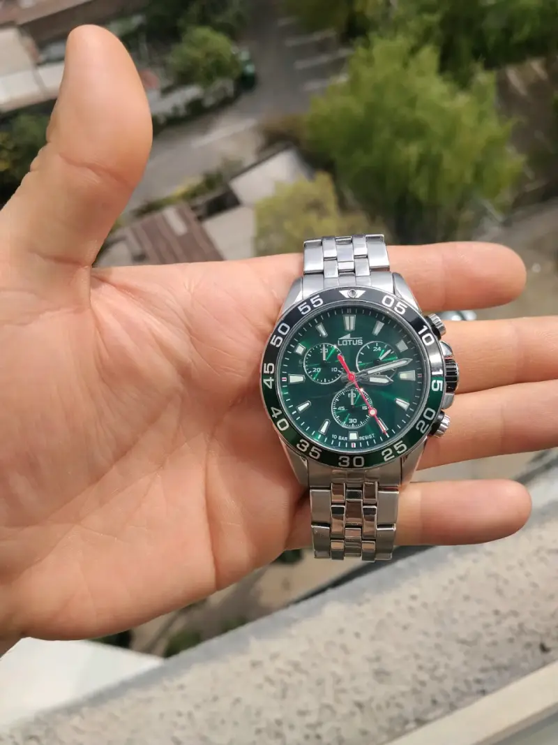 Reloj Lotus de acero inoxidable con cronógrafo - 1