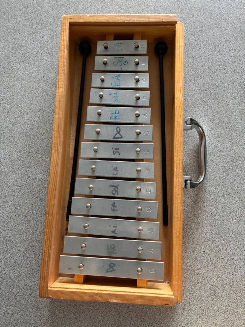 Metalófono Elektra de 12 notas con baquetas - 2
