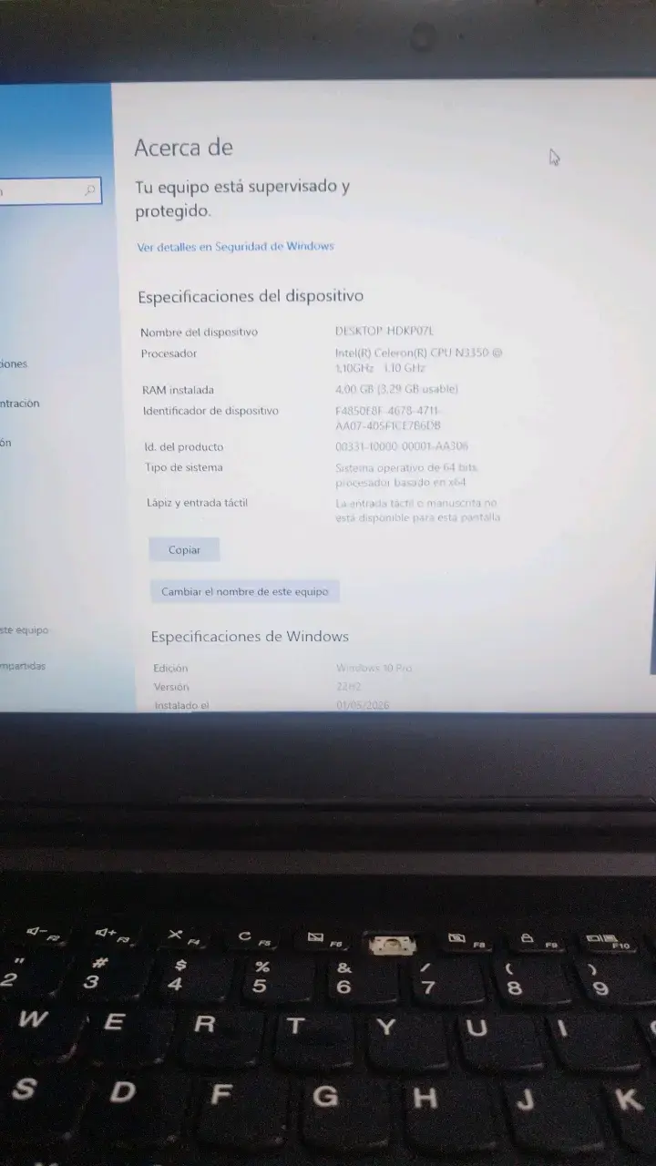 Laptop Lenovo Intel Celeron 4GB RAM - 1