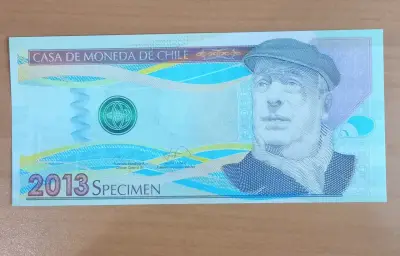 Billete de Muestra Casa de Moneda de Chile 2013 - miniatura 2