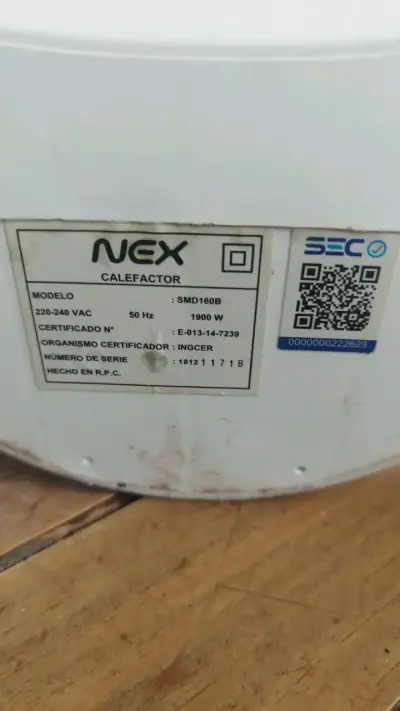 Calefactor eléctrico Nex SMD1608 1000W - miniatura 2