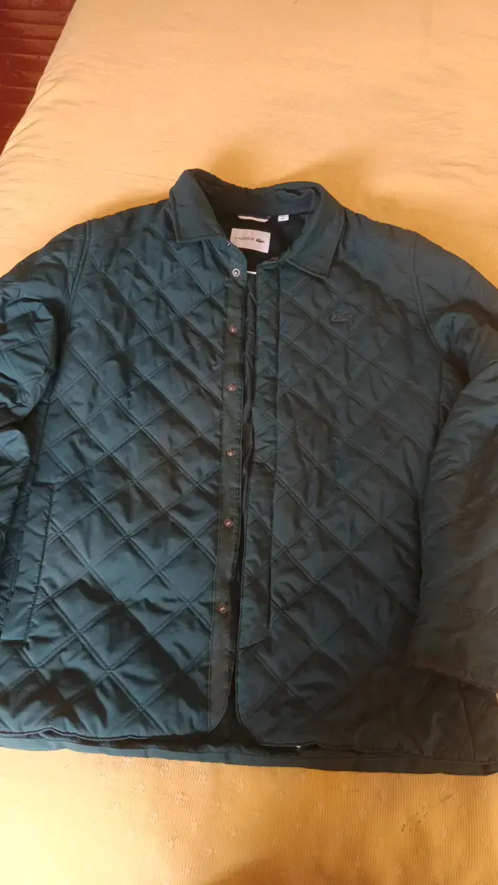 Chaqueta acolchada verde Lacoste para hombre
