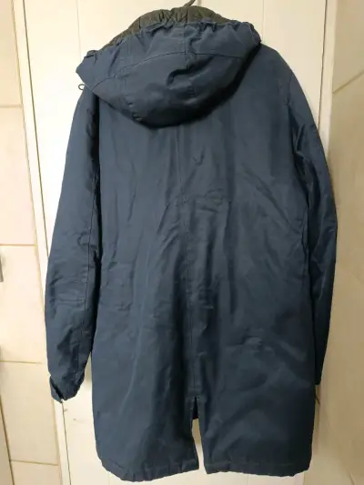 Parka azul con capucha H&M para hombre - miniatura 2