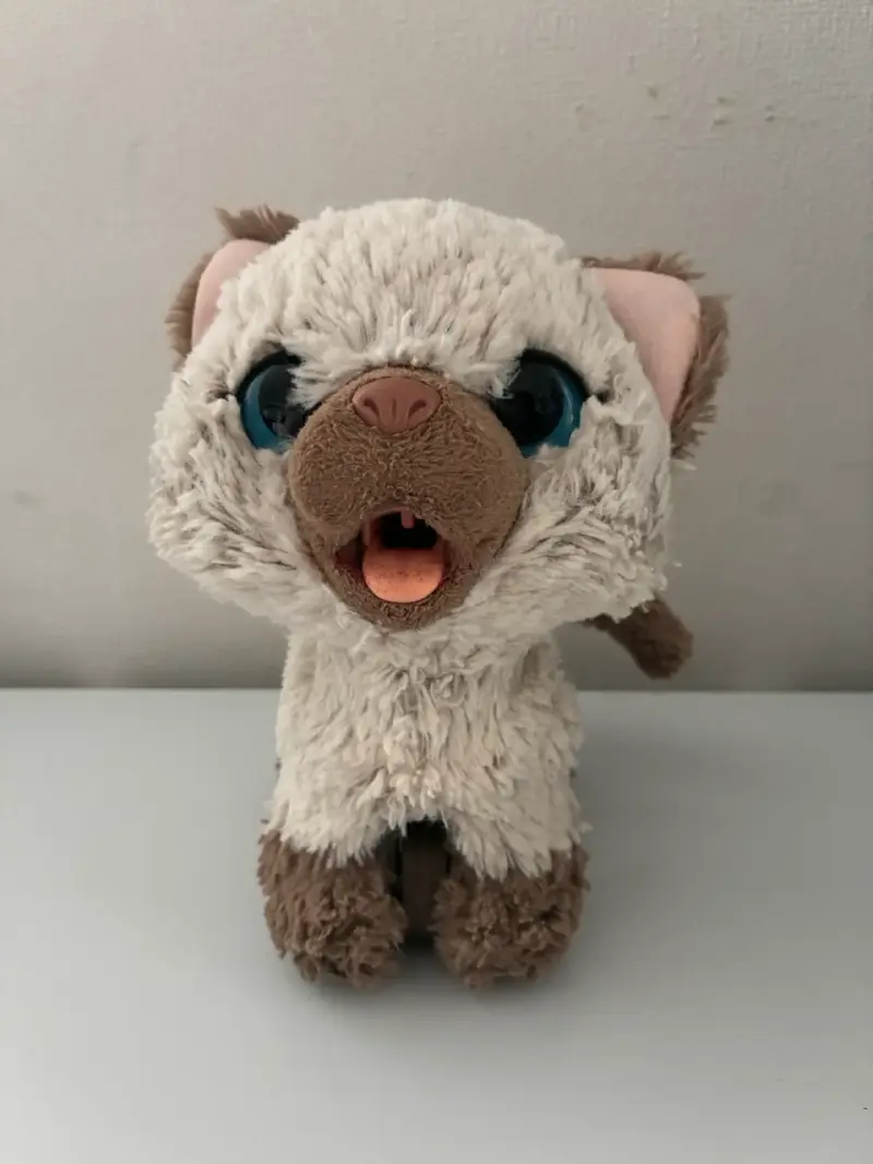 Peluche de gato siamés con ojos grandes - 1