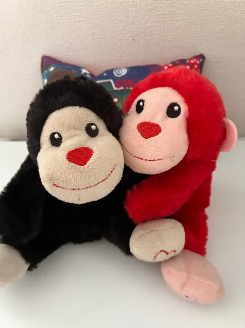 Peluches de monos con cojín decorativo - 4