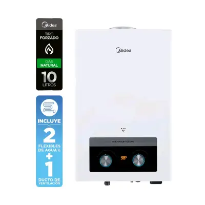 Calefont Midea Tiro Forzado 10 Litros - miniatura 1