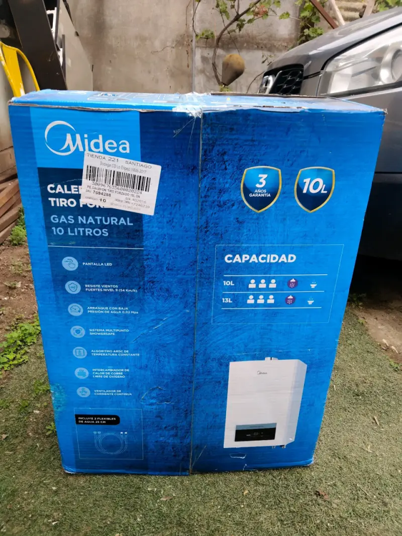 Calefont Midea Tiro Forzado 10 Litros - 3