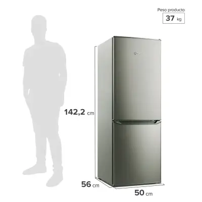 Refrigerador Mademsa Botton Freezer 166L Plata - miniatura 2