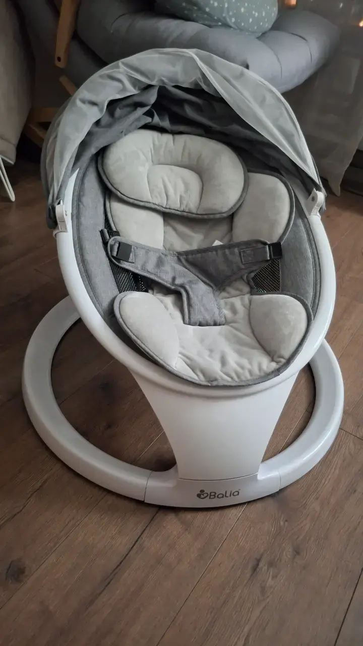 Silla mecedora para bebé Balia gris - 1