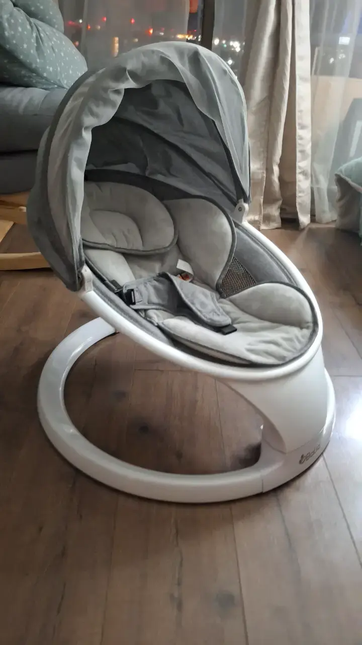 Silla mecedora para bebé Balia gris - 2