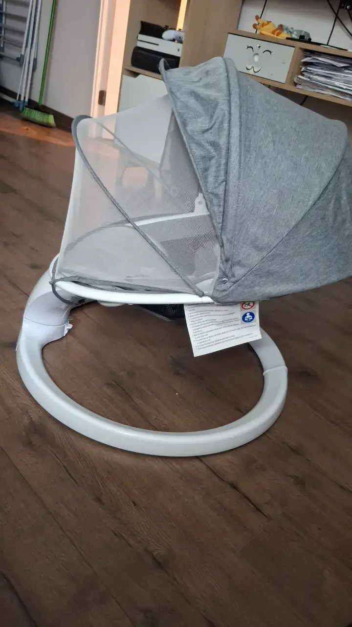 Silla mecedora para bebé Balia gris - 3