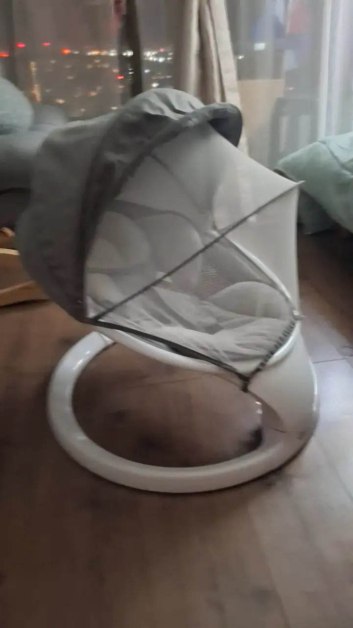 Silla mecedora para bebé Balia gris - 5