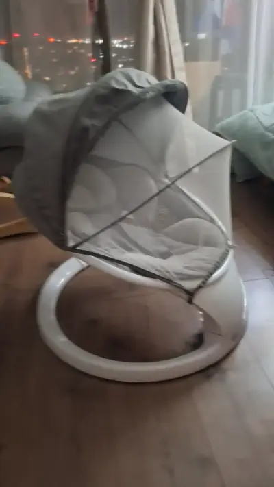 Silla mecedora para bebé Balia gris - miniatura 5