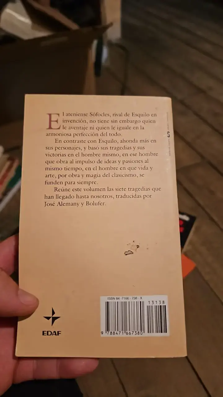 Libro 'Tragedias' de Sófocles con prólogo - 2