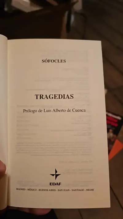 Libro 'Tragedias' de Sófocles con prólogo - miniatura 3