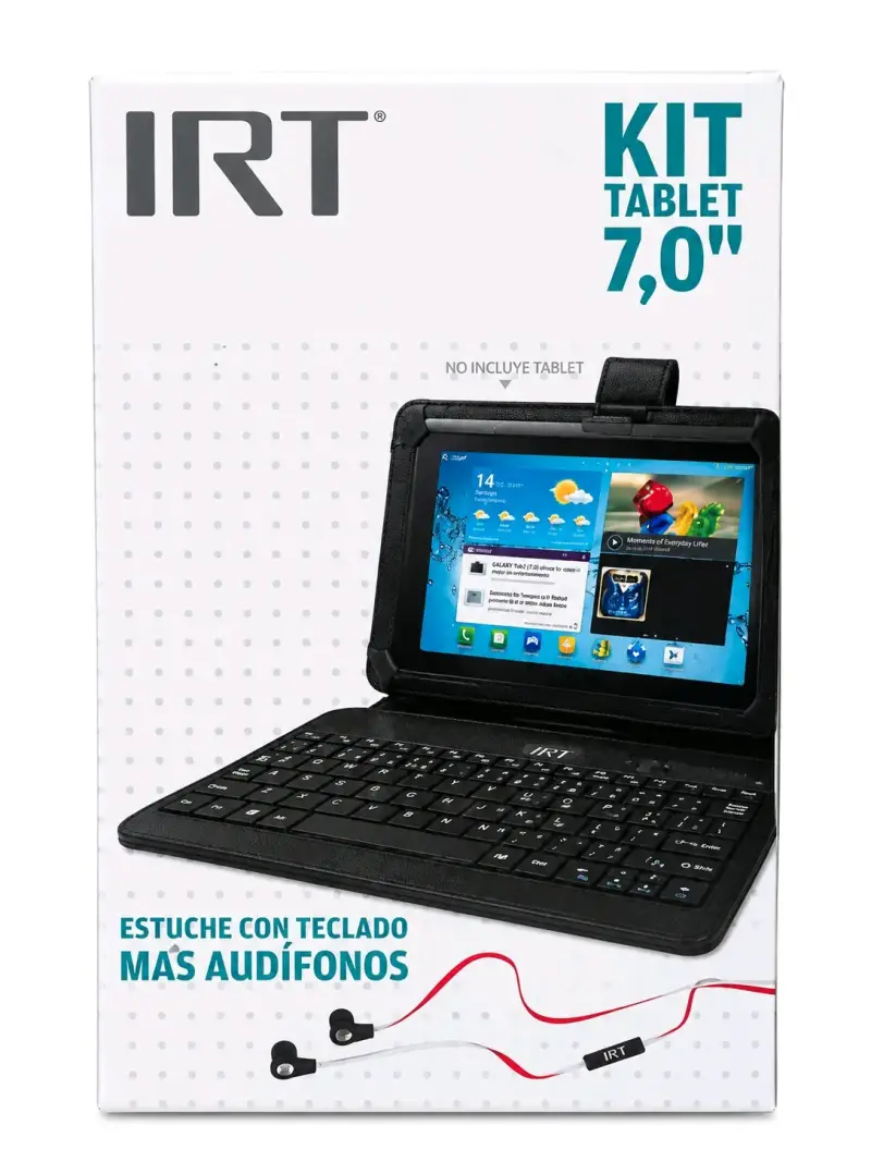 Kit de Accesorios para Tablet 7'' IRT con Teclado y Audífonos
