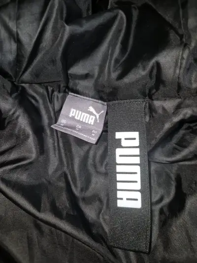 Chaqueta acolchada negra Puma con capucha - miniatura 3