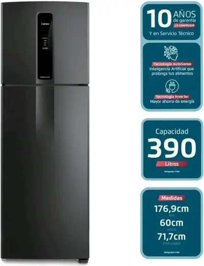 Refrigerador Fensa Top freezer no Frost 390 litros - miniatura 2