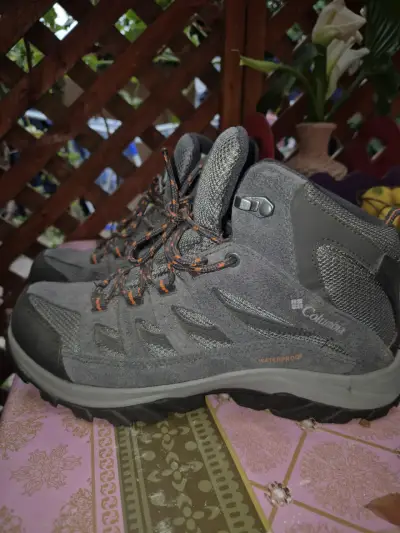 Botas de senderismo impermeables Columbia grises - miniatura 2