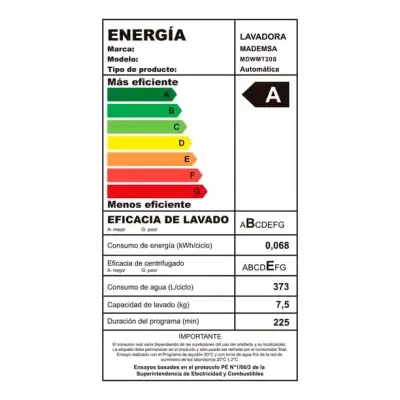 Lavadora automática Mademsa MDWMT20S 20KG - miniatura 2
