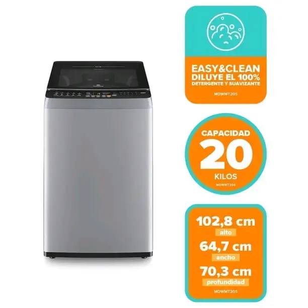 Lavadora automática Mademsa MDWMT20S 20KG - 3