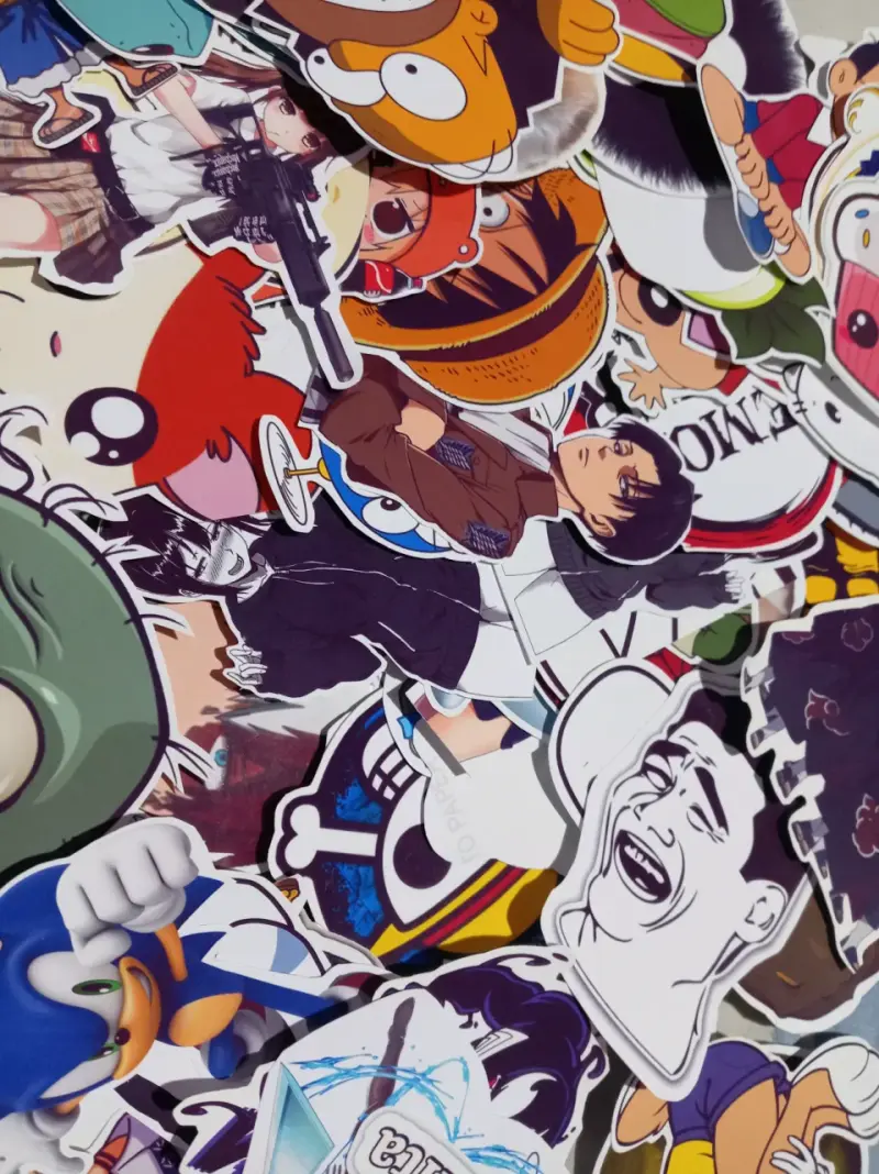 Set de Stickers de Anime y Videojuegos 50 stickers