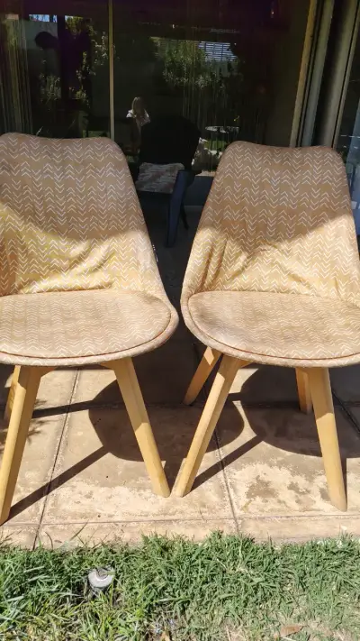 Sillas de Comedor Modernas Beige - miniatura 1