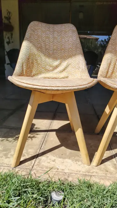 Sillas de Comedor Modernas Beige - miniatura 4