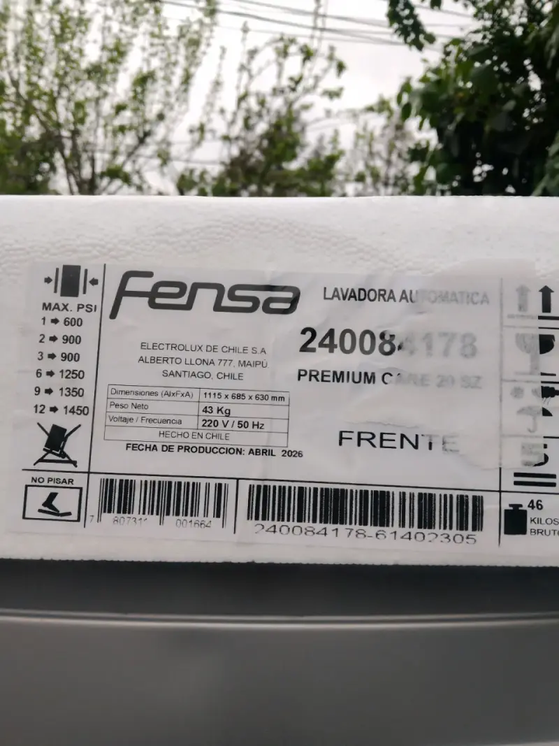 Lavadora Automática Fensa Premium Care 20kg SZ - 4