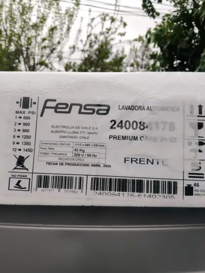 Lavadora Automática Fensa Premium Care 20kg  SZ - miniatura 4