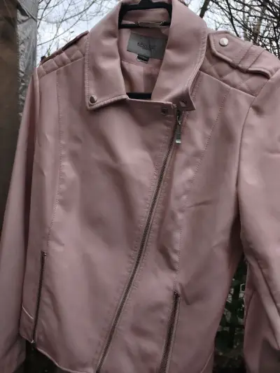 Chaqueta de cuero sintético rosa Apology London - miniatura 2