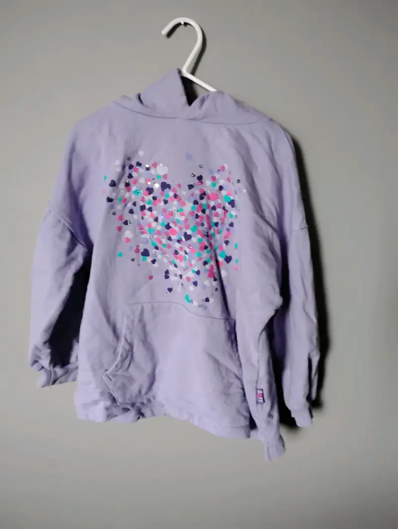 Polerón morado con capucha para niña Ficcus - 2