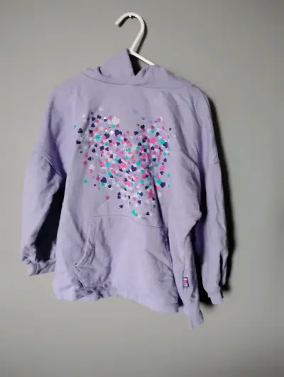 Polerón morado con capucha para niña Ficcus - miniatura 2