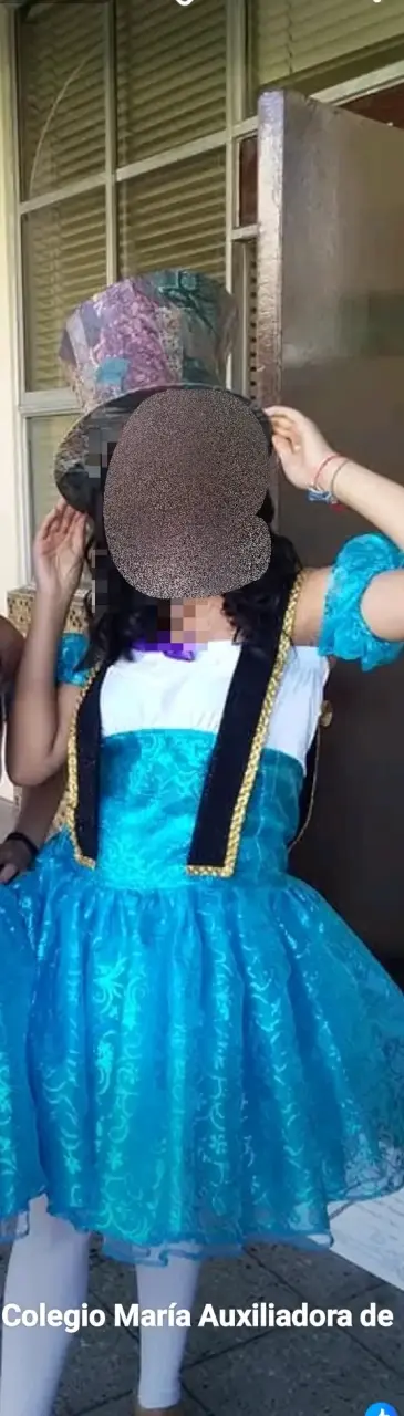 Disfraz de Sombrerero Loco para niña