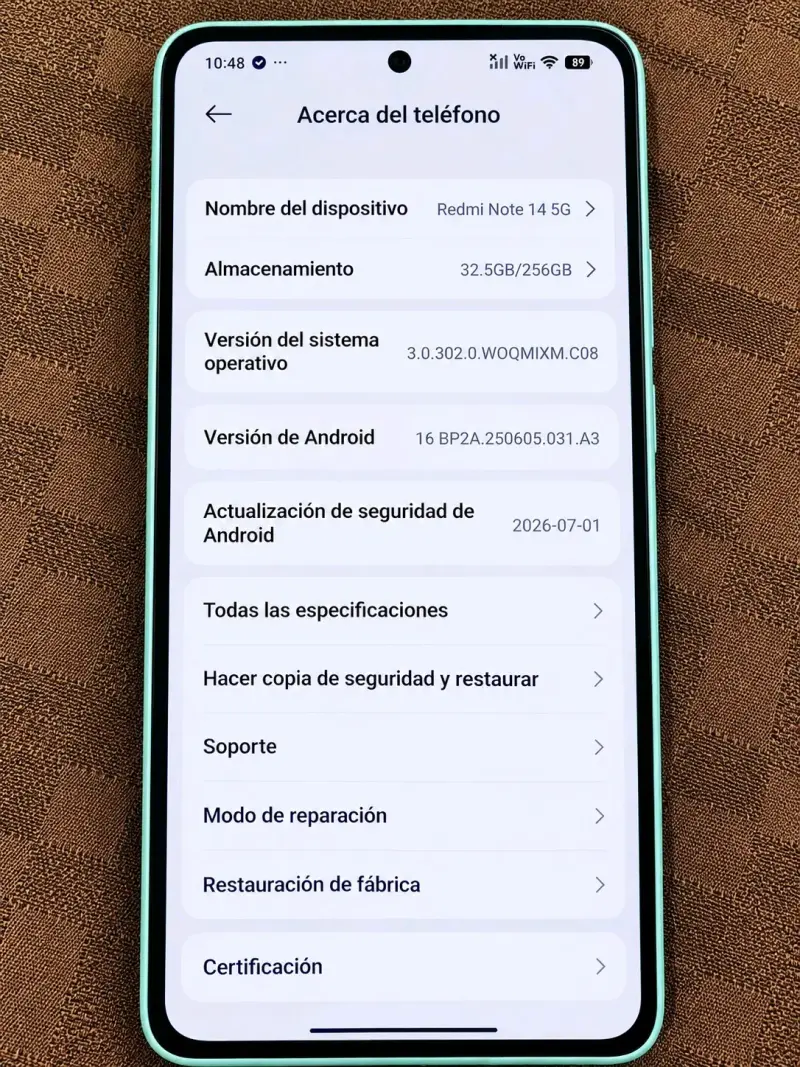 Smartphone Redmi Note 14 5G 256GB Verde - 1
