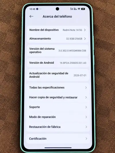 Smartphone Redmi Note 14 5G 256GB Verde - miniatura 1