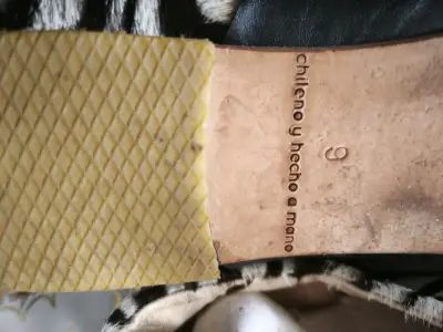Zapatos de cuero con estampado cebra y lazo - miniatura 3