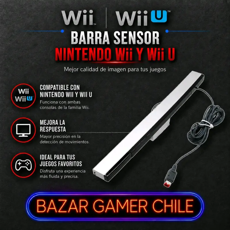 Barra Sensor para Nintendo Wii y Wii U
