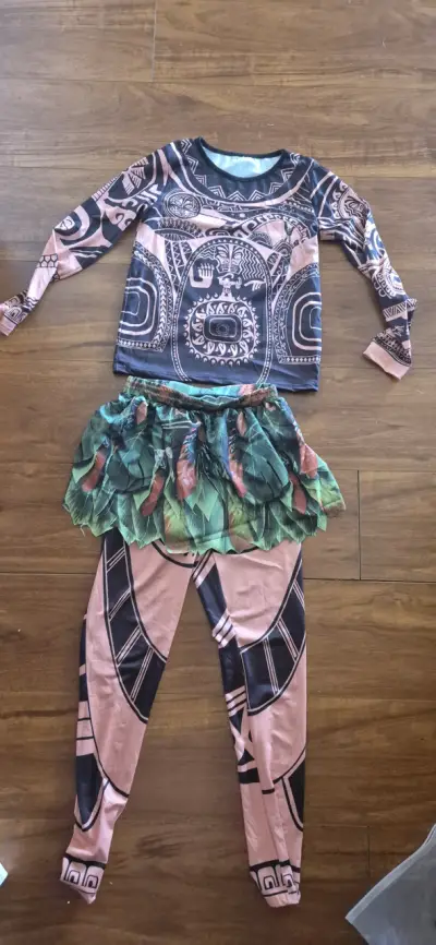 Conjunto de disfraz infantil Maui Mohana - miniatura 1