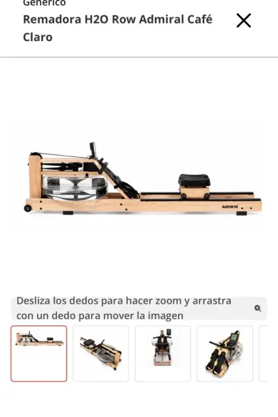 Remadora H2O Row Admiral Café Claro con Bluetooth - miniatura 2