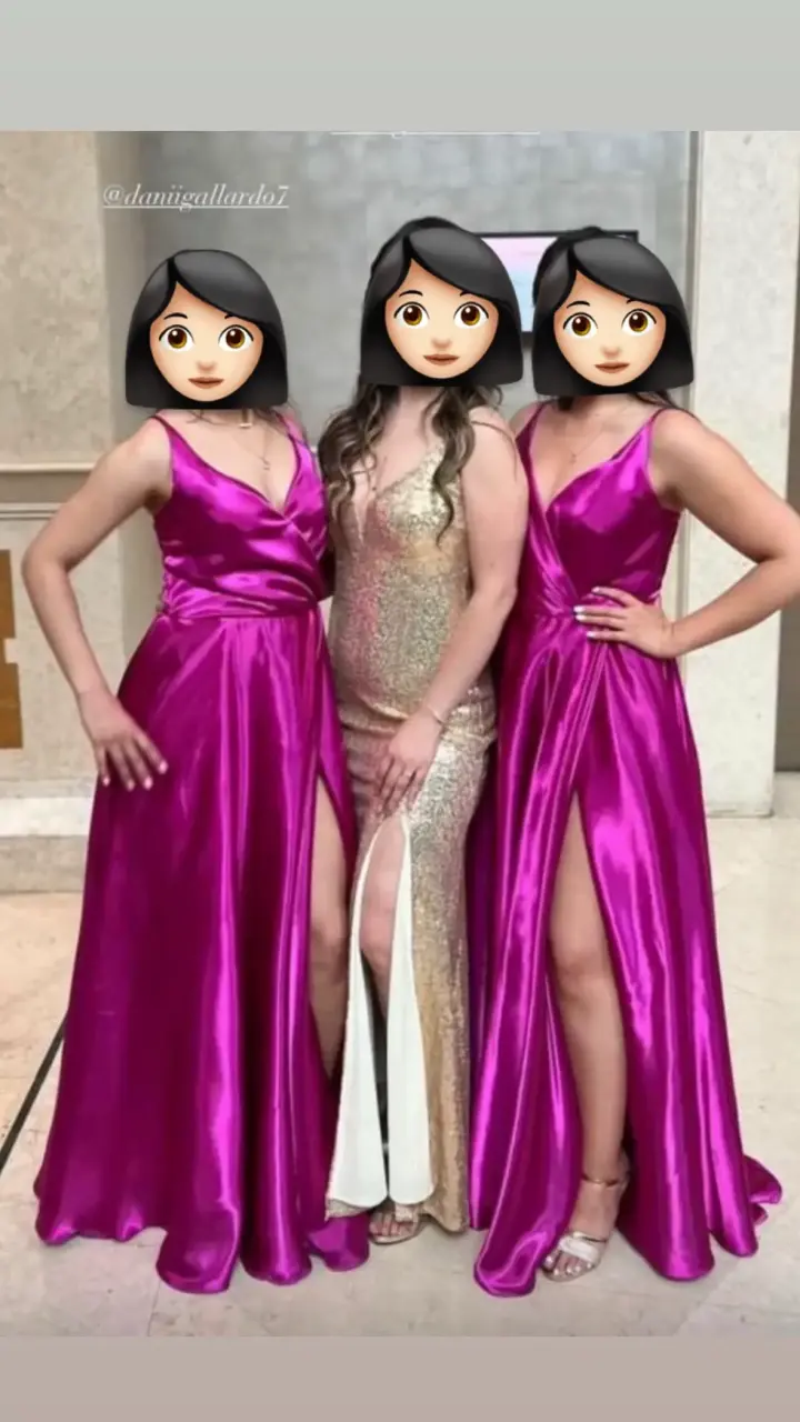 Vestido de fiesta dorado con lentejuelas - 2