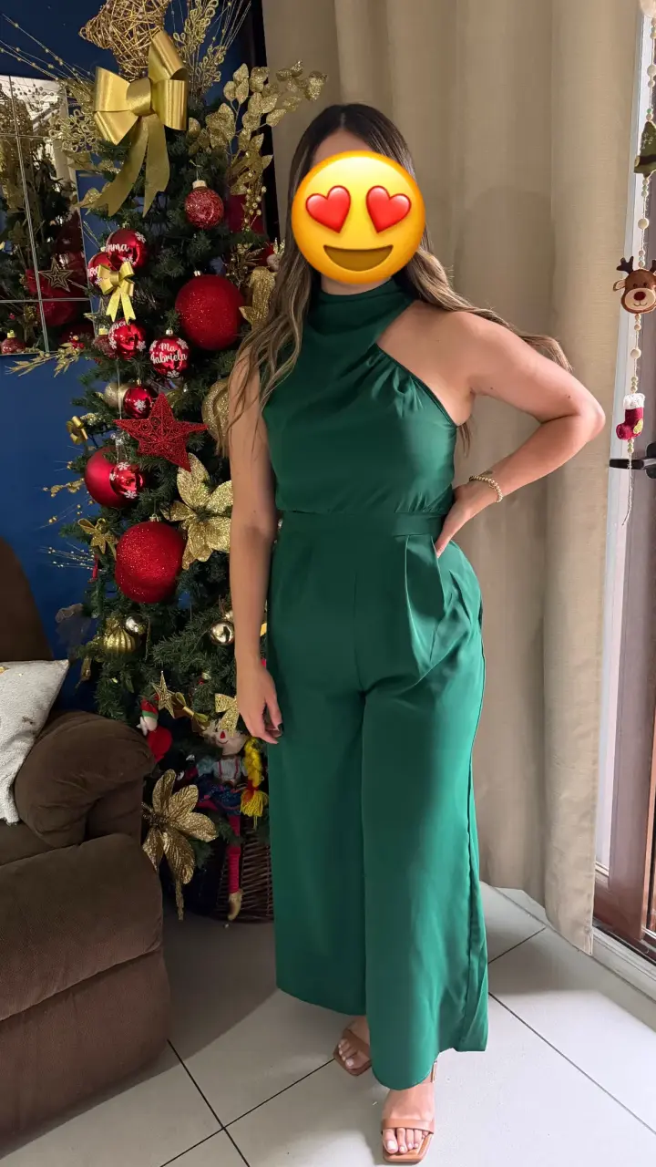 Enterito verde elegante para mujer